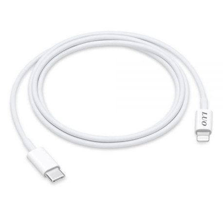 CABLE LUO LU-1122 USB-C A LIGTHNING 1M