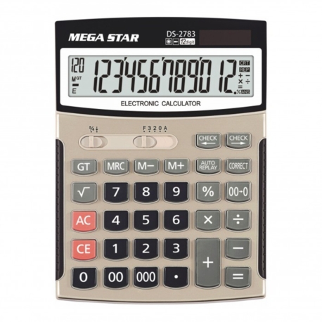 CALCULADORA MEGA STAR DS2783 12 DIGITOS