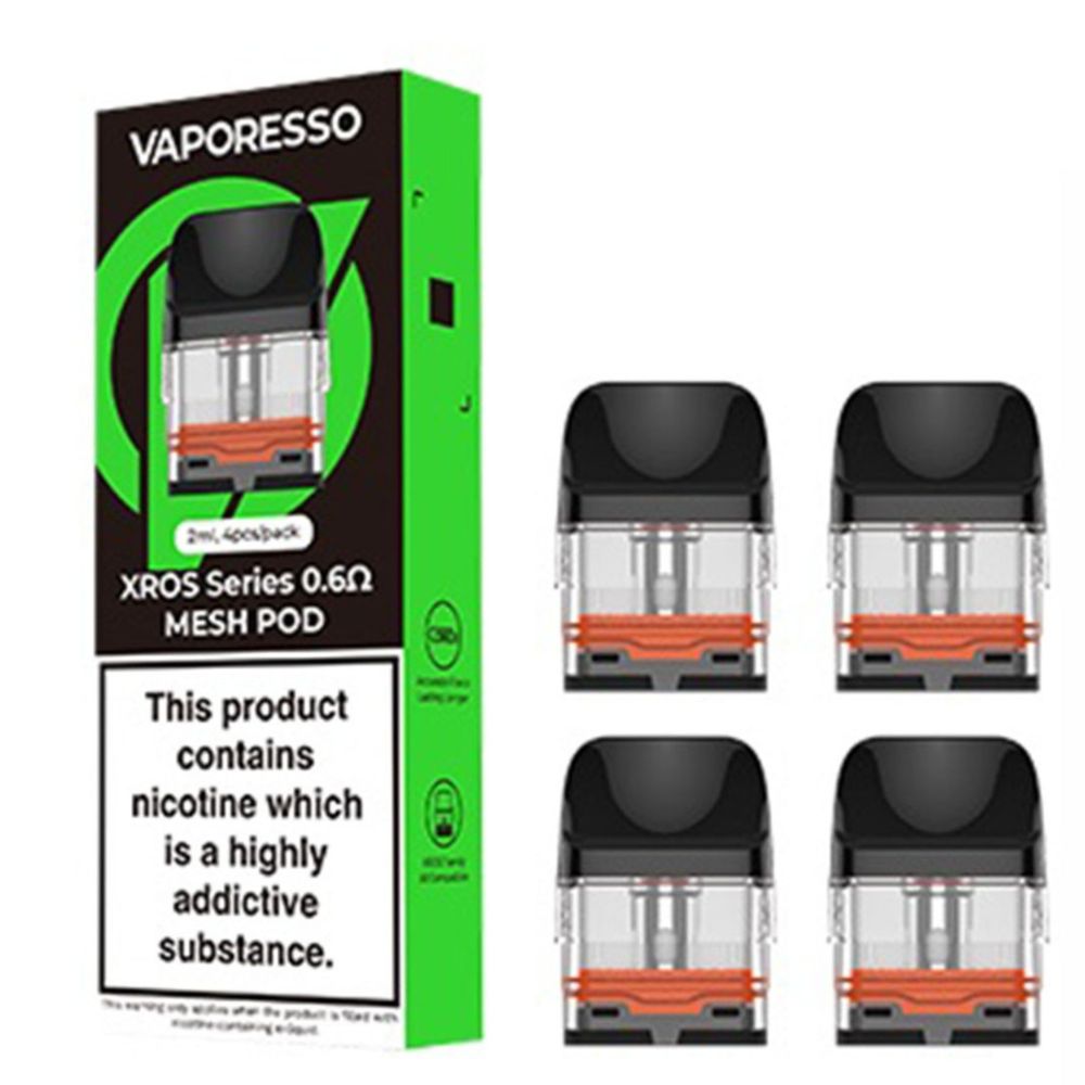 CARTUCHO XROS SERIES 2ML 0.6 4PCS