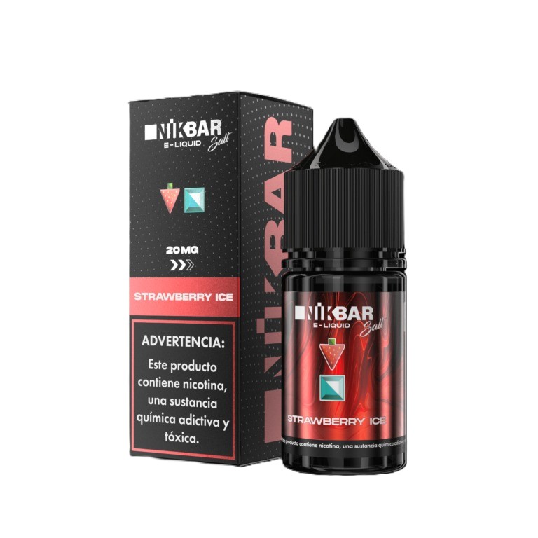SALT NIKBAR 30ML 50MG STRAWBERRY ICE
