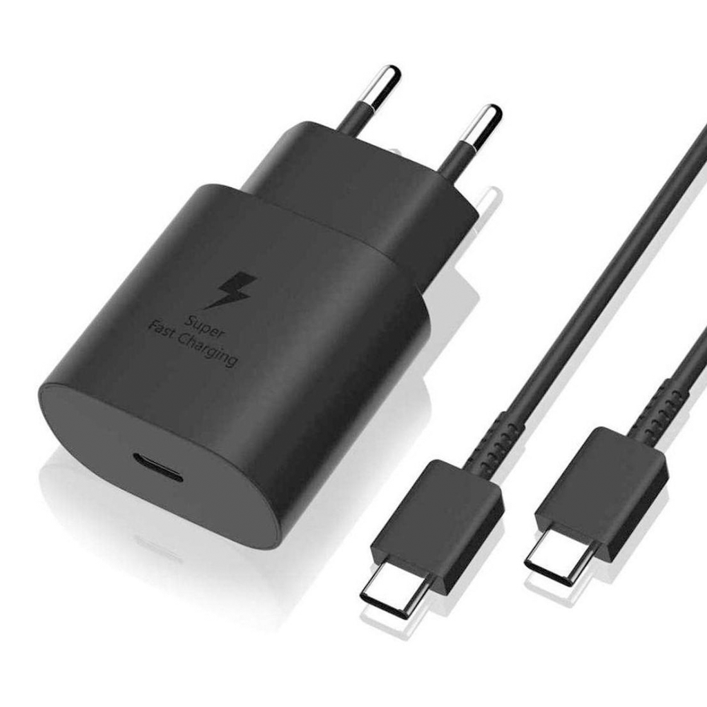 CARGADOR SAMSUNG ORIGINAL 25W CABLE + CARGADOR USB-C
