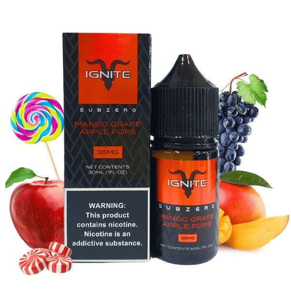 SALT IGNITE 30ML 35MG MANGO GRAPE APPLE POPS