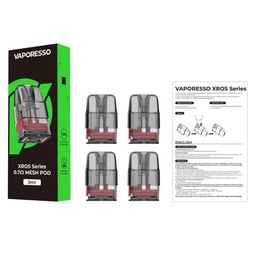 CARTUCHO XROS SERIES 3ML 0.7 4PCS
